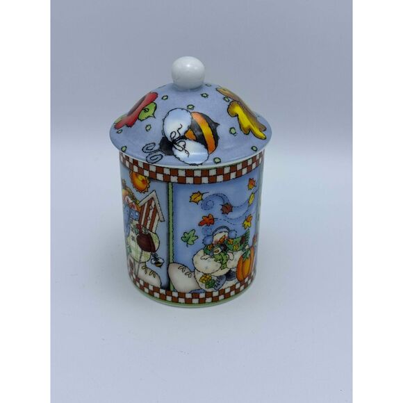 Center Street Design Be Warm Snowman Mug Lori Gardner Coffee Cup with Lid Cover - Picture 4 of 8